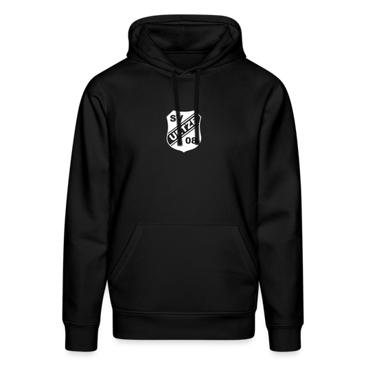 SV Uetze Logo white Unisex Bio-Hoodie flex - Schwarz