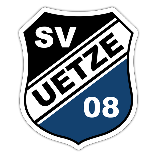 SV Uetze 08 großer Sticker 10x10cm - Mattweiß