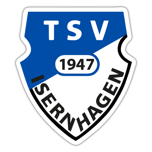 TSV Isernhagen großer Sticker 10x10cm - Mattweiß