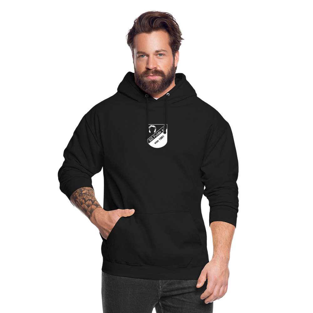 SG Fulde clean Logo white Unisex Hoodie flex - Schwarz