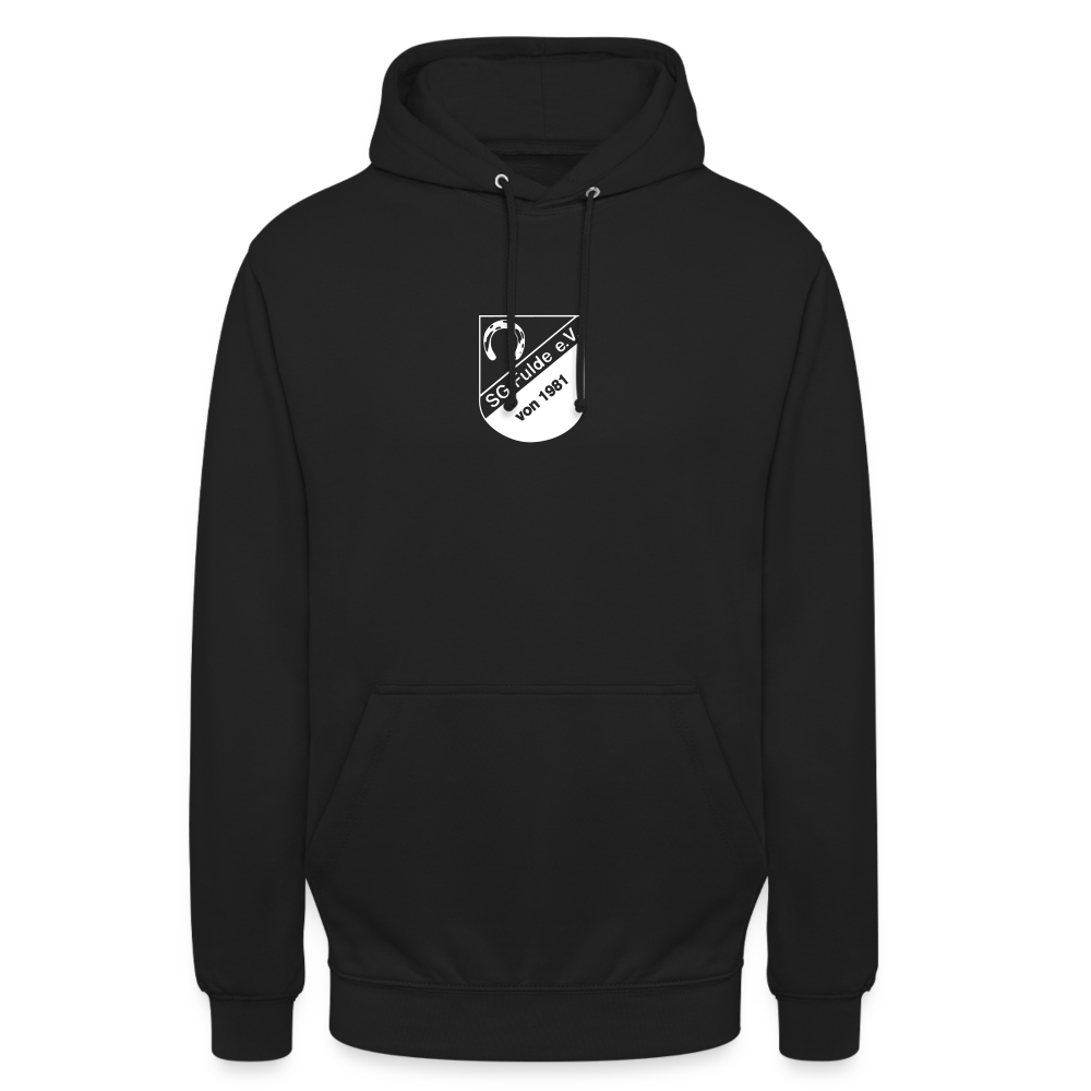 SG Fulde clean Logo white Unisex Hoodie flex - Schwarz