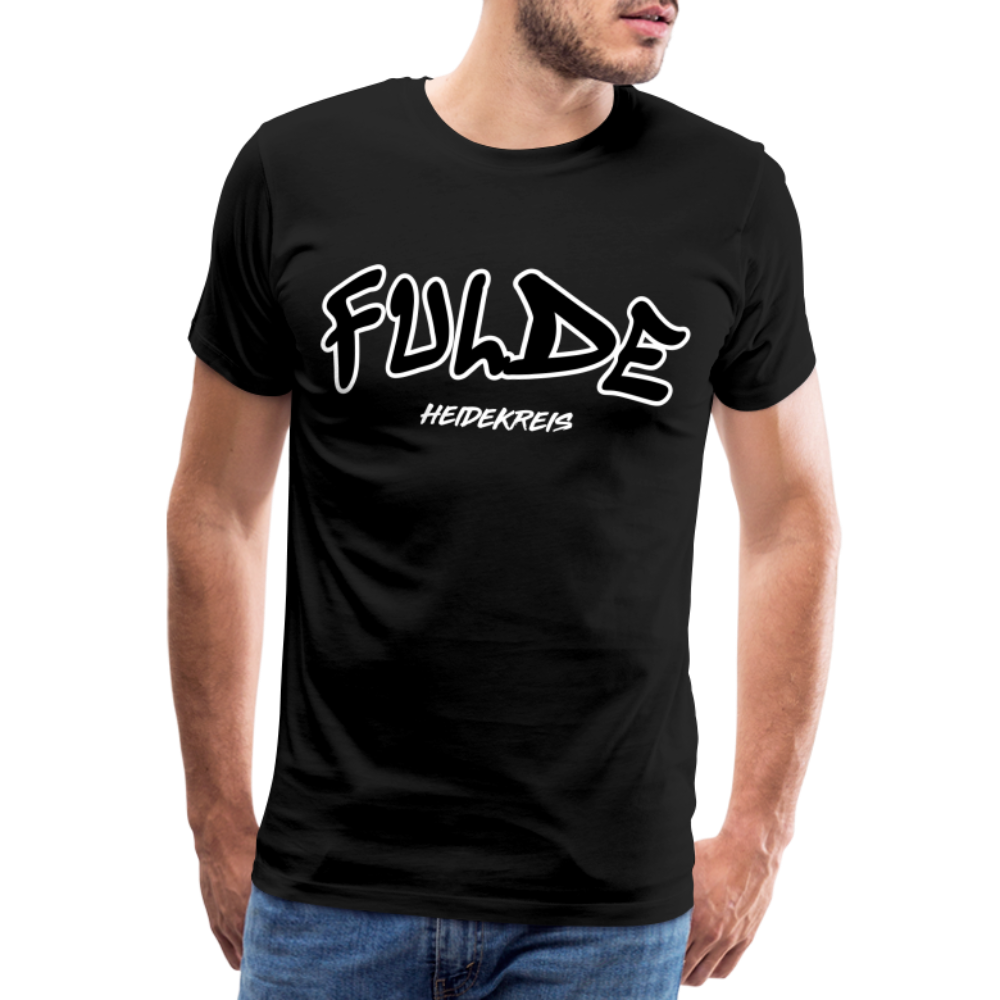 Fulde Heidekreis Premium T-Shirt flex - Schwarz