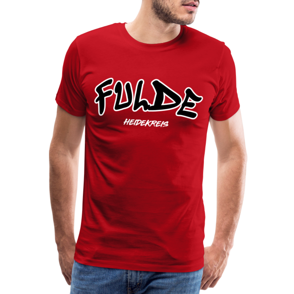 Fulde Heidekreis Premium T-Shirt flex - Rot