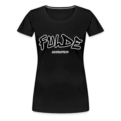 Fulde Heidekreis Frauen Premium T-Shirt flex - Schwarz