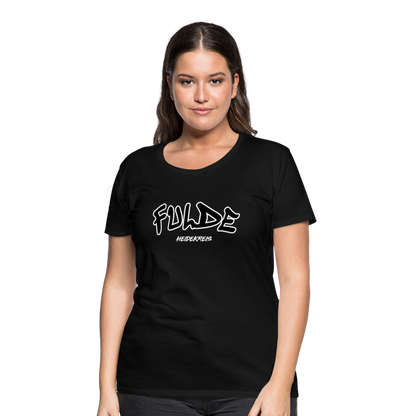 Fulde Heidekreis Frauen Premium T-Shirt flex - Schwarz