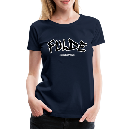 Fulde Heidekreis Frauen Premium T-Shirt flex - Navy