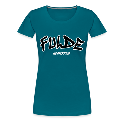 Fulde Heidekreis Frauen Premium T-Shirt flex - Divablau