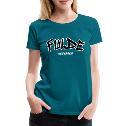 Fulde Heidekreis Frauen Premium T-Shirt flex - Divablau