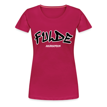 Fulde Heidekreis Frauen Premium T-Shirt flex - dunkles Pink