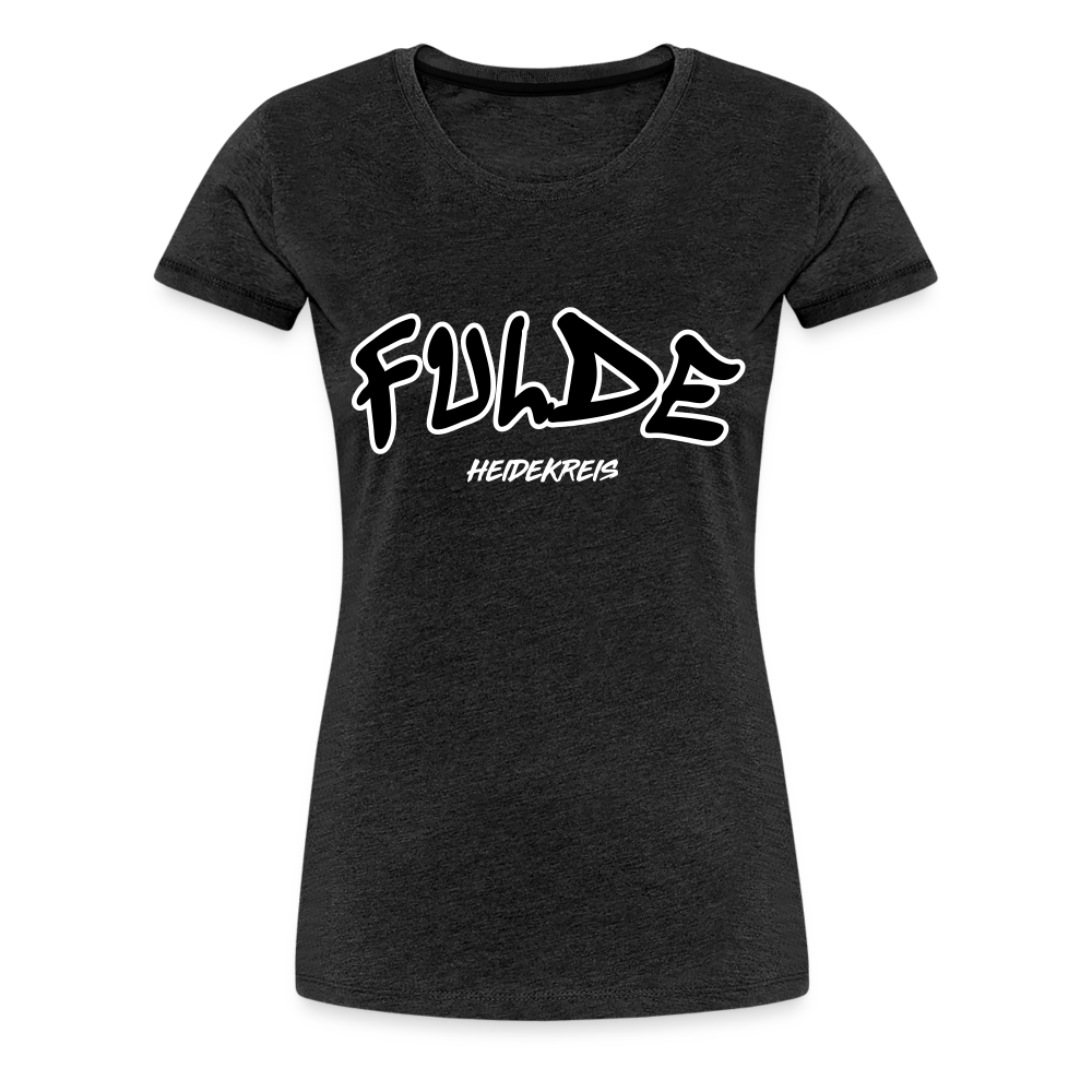 Fulde Heidekreis Frauen Premium T-Shirt flex - Anthrazit