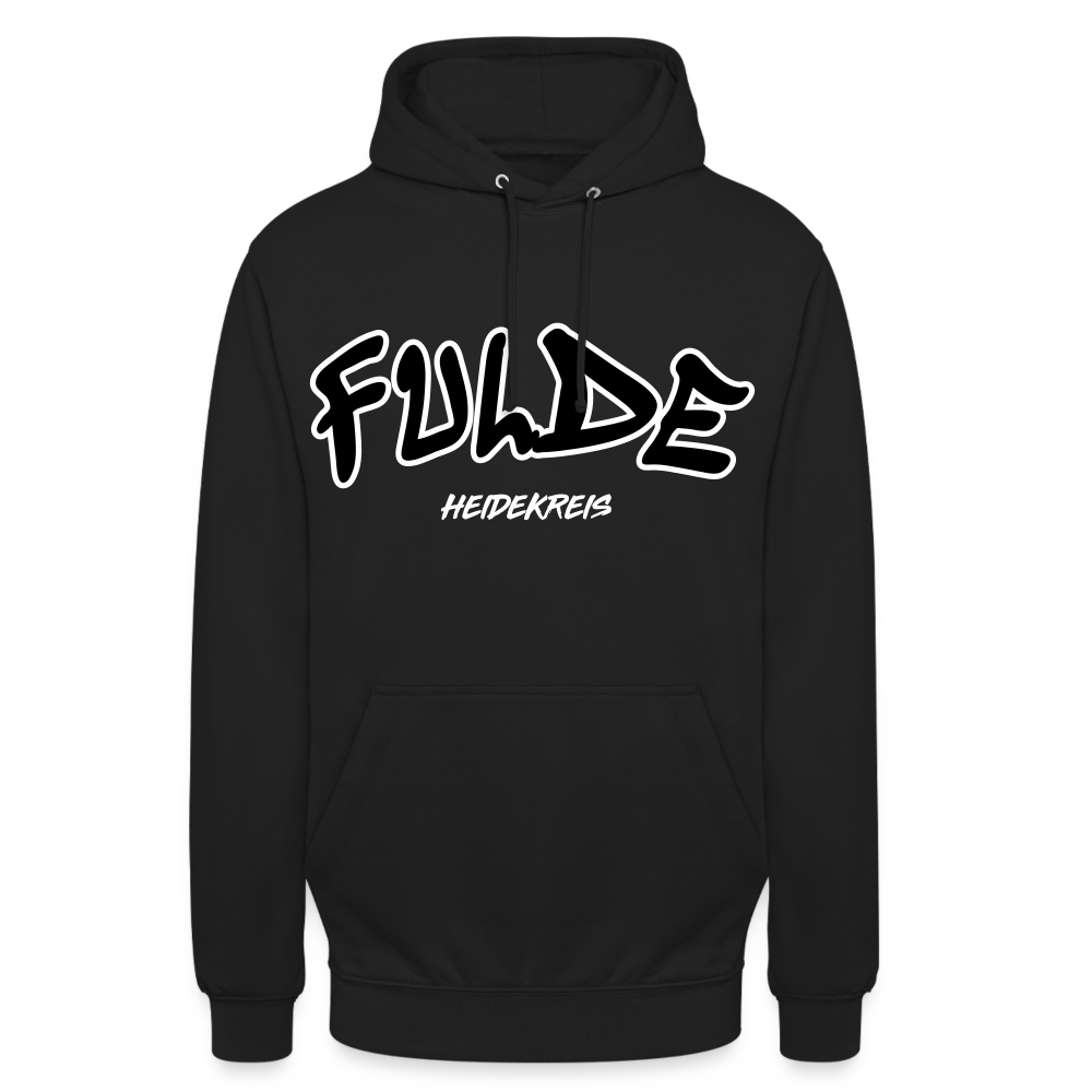 Fulde Heidekreis Unisex Hoodie flex - Schwarz