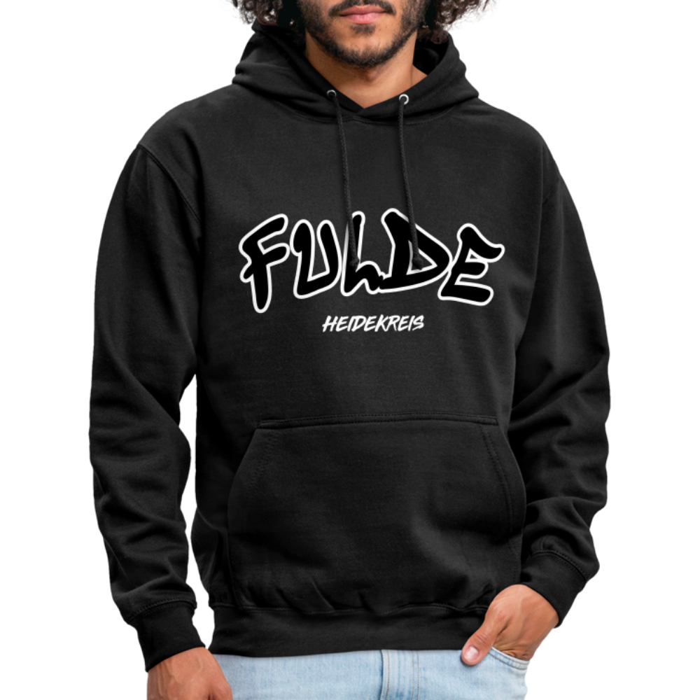 Fulde Heidekreis Unisex Hoodie flex - Schwarz