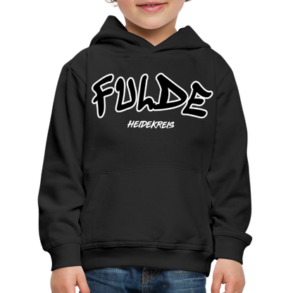 Fulde Heidekreis Kinder Premium Hoodie flex - Schwarz