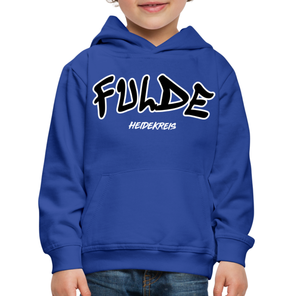 Fulde Heidekreis Kinder Premium Hoodie flex - Royalblau