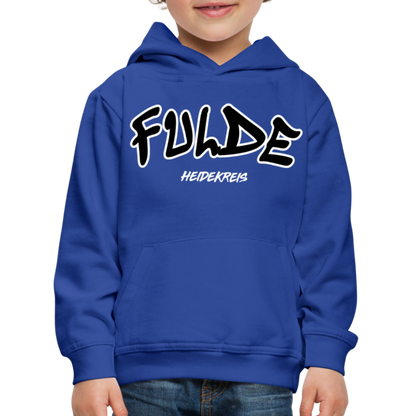 Fulde Heidekreis Kinder Premium Hoodie flex - Royalblau