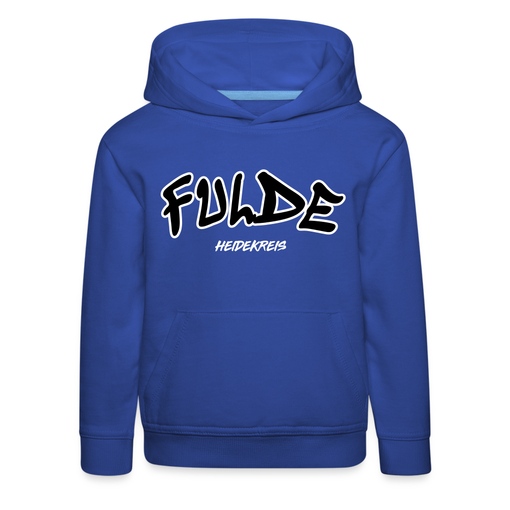 Fulde Heidekreis Kinder Premium Hoodie flex - Royalblau