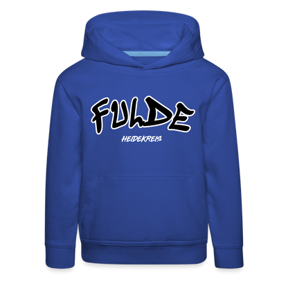 Fulde Heidekreis Kinder Premium Hoodie flex - Royalblau