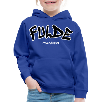 Fulde Heidekreis Kinder Premium Hoodie flex - Royalblau