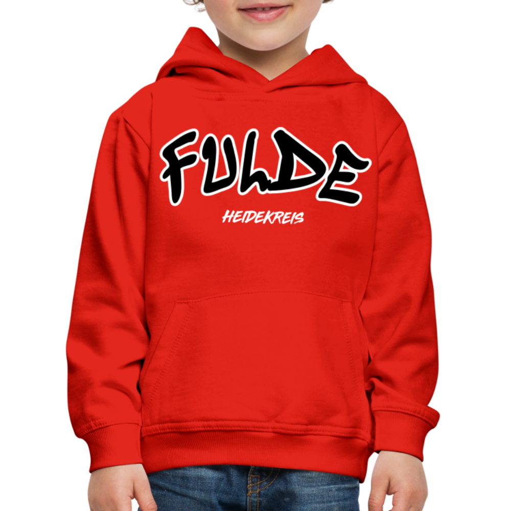 Fulde Heidekreis Kinder Premium Hoodie flex - Rot