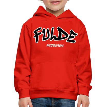 Fulde Heidekreis Kinder Premium Hoodie flex - Rot