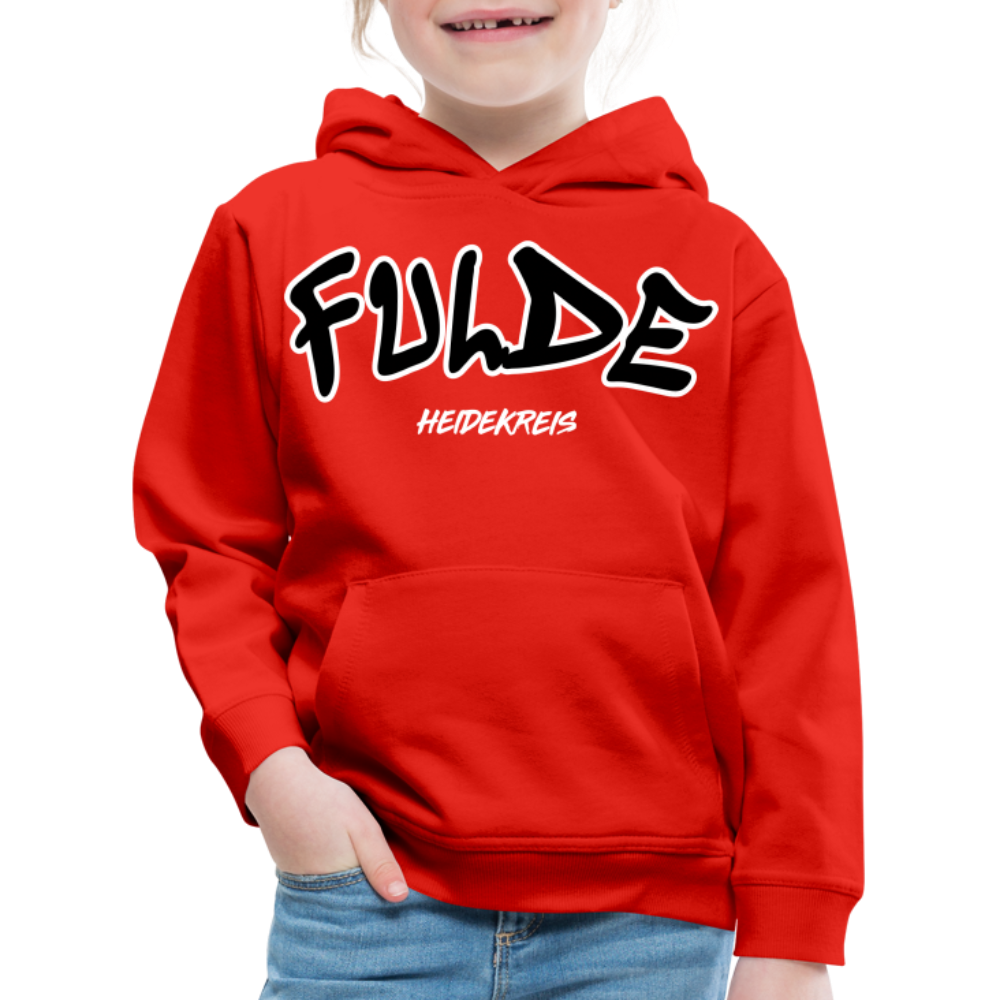 Fulde Heidekreis Kinder Premium Hoodie flex - Rot