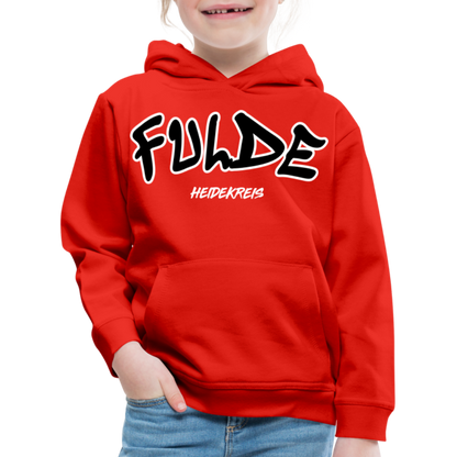 Fulde Heidekreis Kinder Premium Hoodie flex - Rot