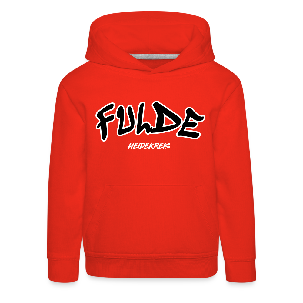 Fulde Heidekreis Kinder Premium Hoodie flex - Rot