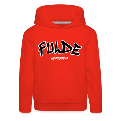 Fulde Heidekreis Kinder Premium Hoodie flex - Rot