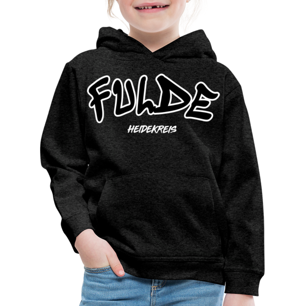 Fulde Heidekreis Kinder Premium Hoodie flex - Anthrazit