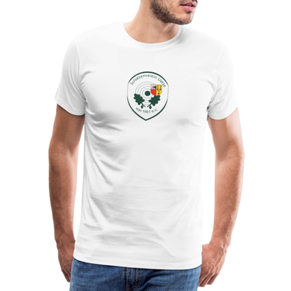 Schützenverein Uetze unisex Premium T-Shirt Logo - Weiß