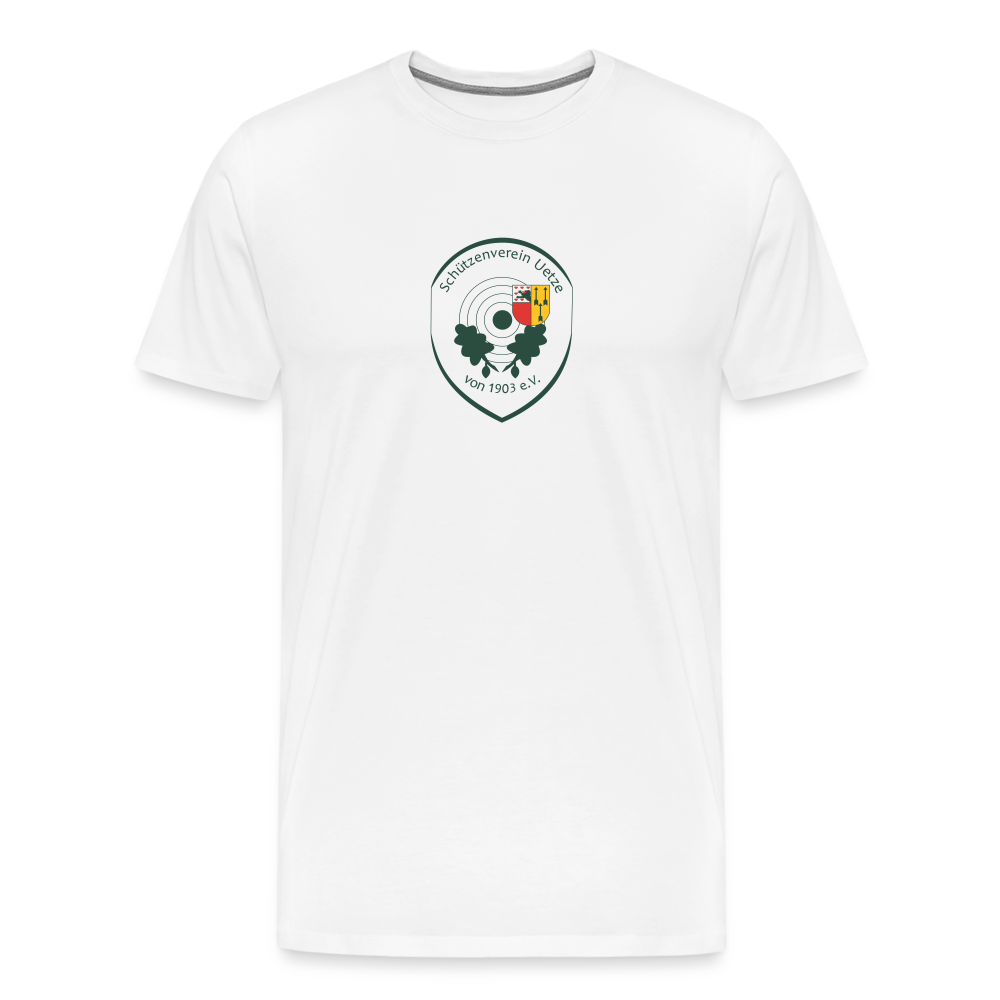 Schützenverein Uetze unisex Premium T-Shirt Logo - Weiß