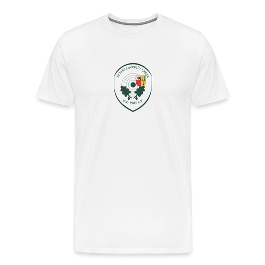 Schützenverein Uetze unisex Premium T-Shirt Logo - Weiß