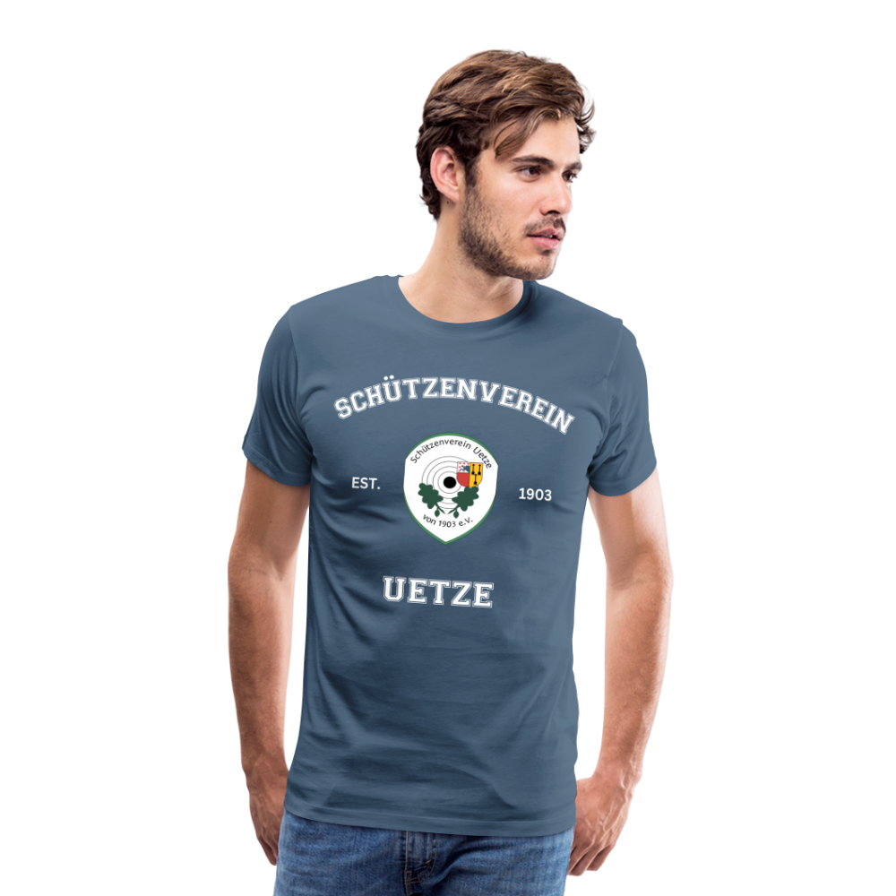 Schützenverein Uetze unisex Collage T-Shirt - Blaugrau