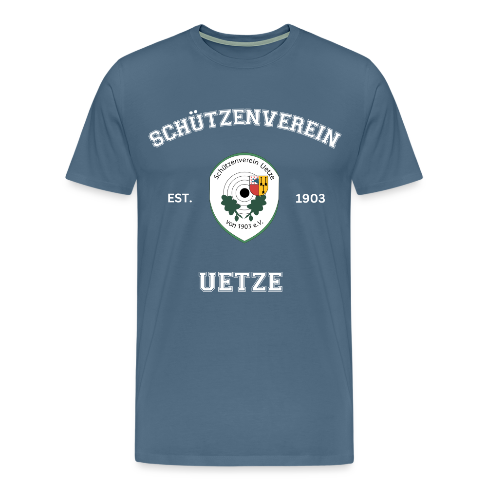 Schützenverein Uetze unisex Collage T-Shirt - Blaugrau