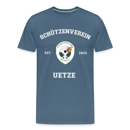 Schützenverein Uetze unisex Collage T-Shirt - Blaugrau