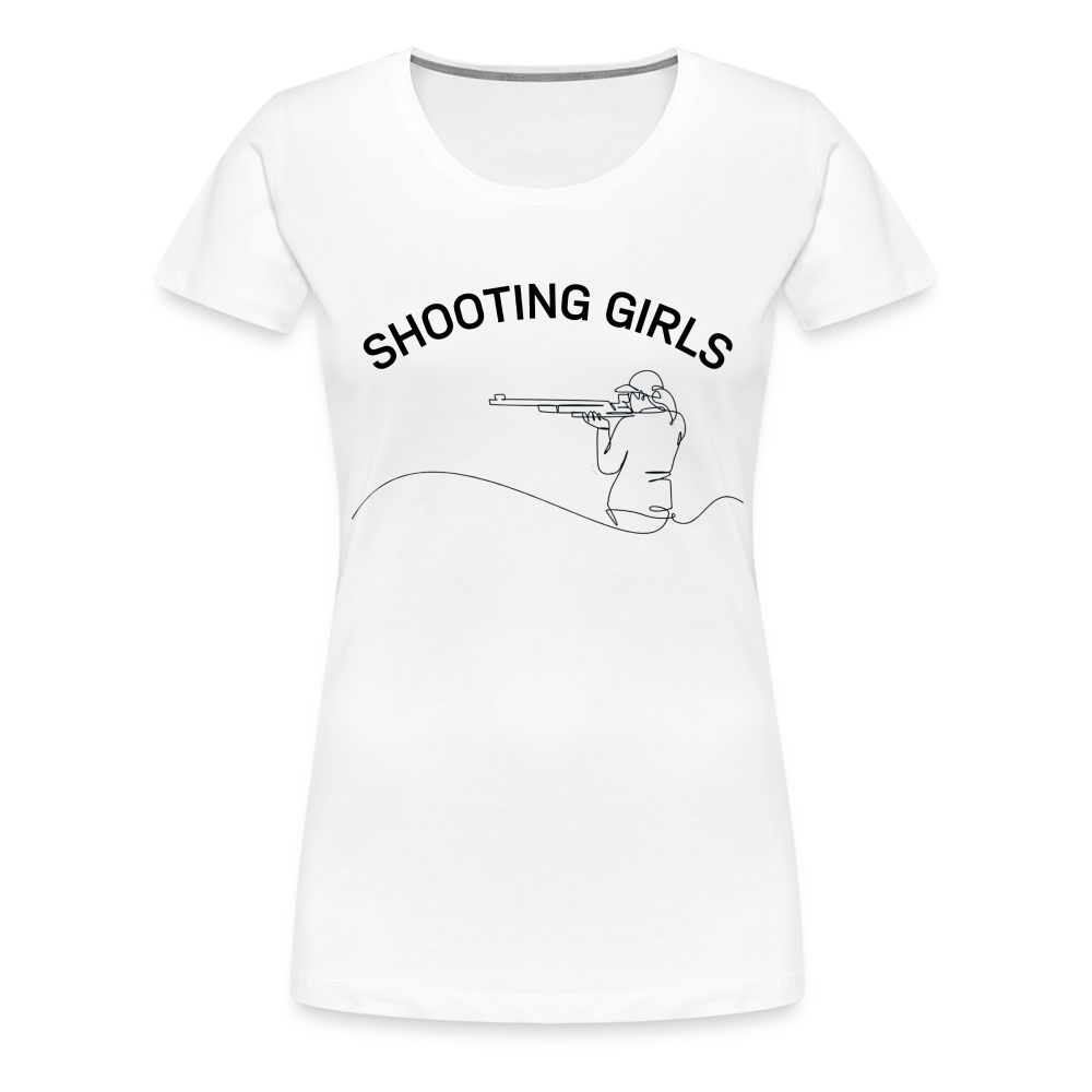 Schützenverein Uetze Frauen Premium T-Shirt Shooting Girls - Weiß