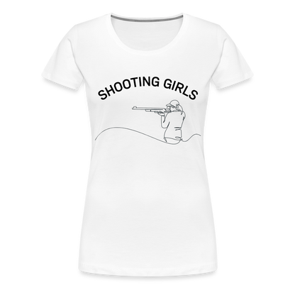 Schützenverein Uetze Frauen Premium T-Shirt Shooting Girls - Weiß