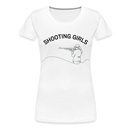 Schützenverein Uetze Frauen Premium T-Shirt Shooting Girls - Weiß