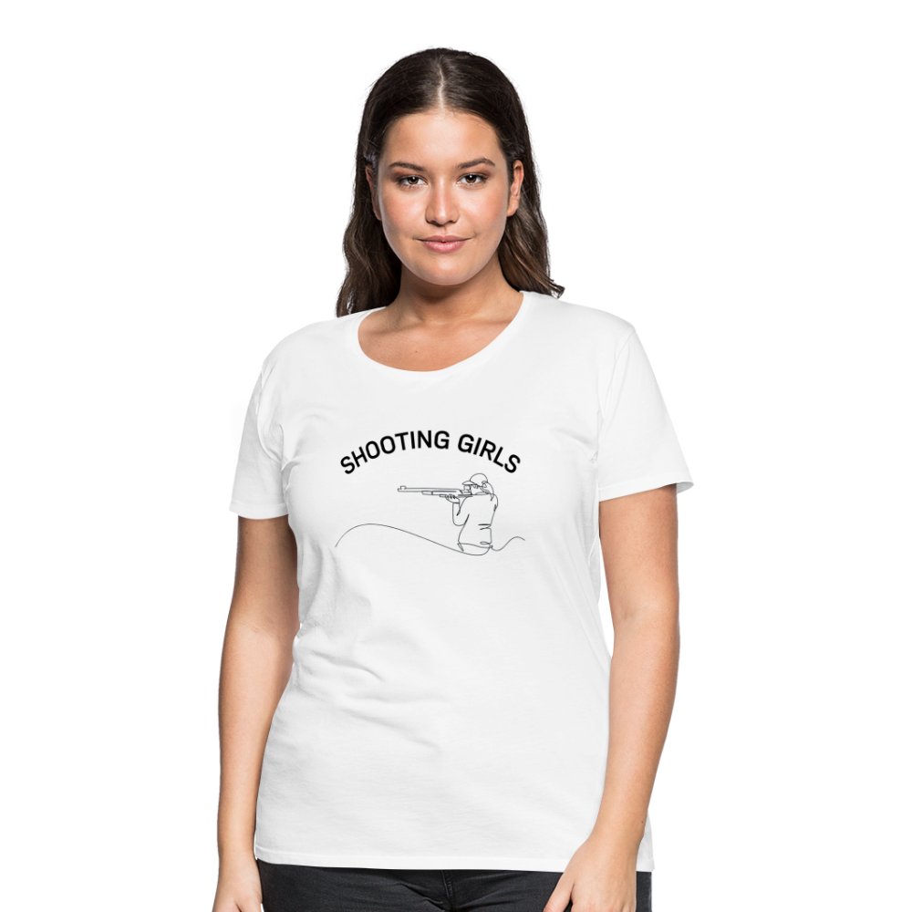 Schützenverein Uetze Frauen Premium T-Shirt Shooting Girls - Weiß