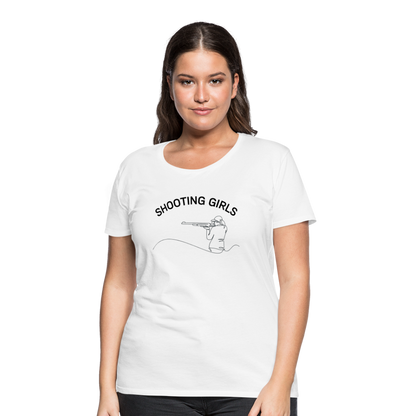 Schützenverein Uetze Frauen Premium T-Shirt Shooting Girls - Weiß