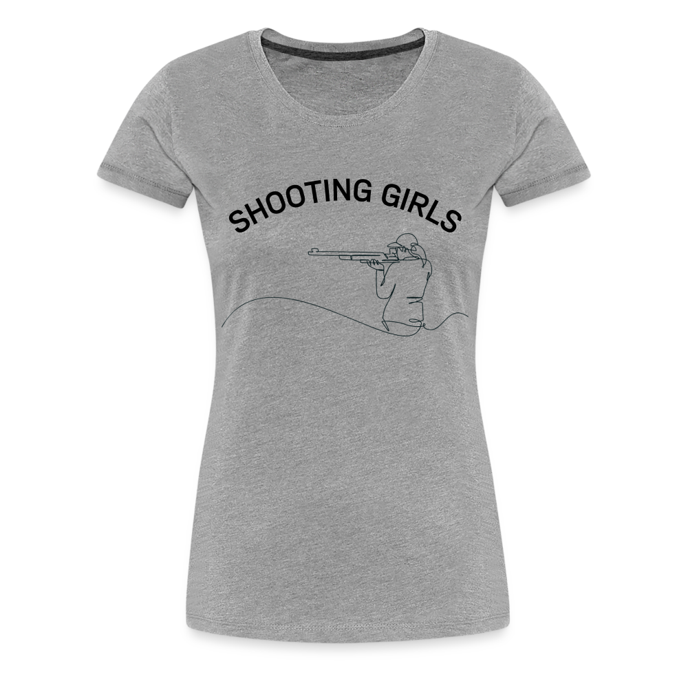 Schützenverein Uetze Frauen Premium T-Shirt Shooting Girls - Grau meliert