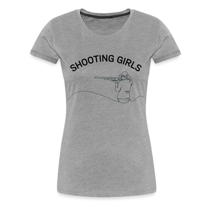 Schützenverein Uetze Frauen Premium T-Shirt Shooting Girls - Grau meliert