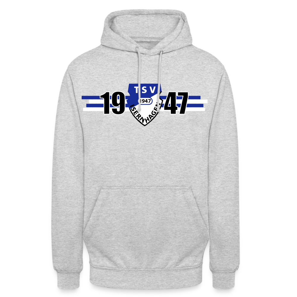 TSV Isernhagen Unisex Hoodie 1947 flex - Hellgrau meliert