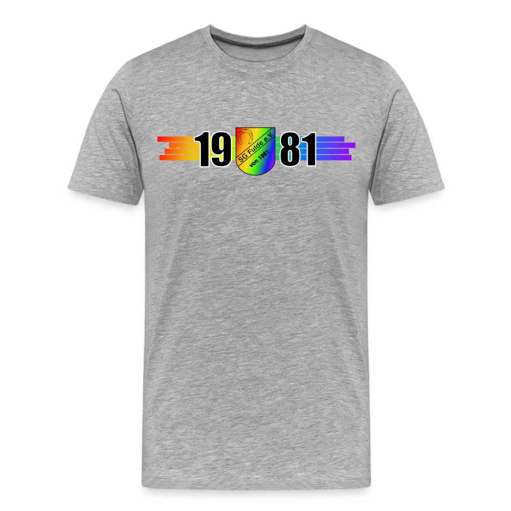 SG Fulde für Vielfalt unisex Premium Bio T-Shirt - Grau meliert